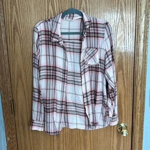Gap lightweight pink flannel
